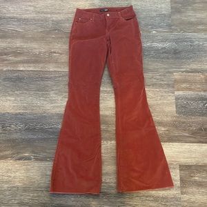 Orange Corduroy pants. Flare leg.